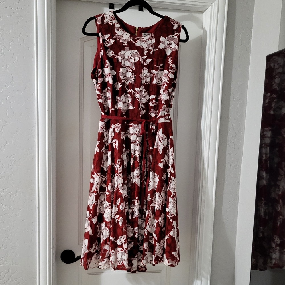 Red rose dress